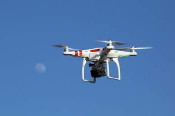 Langing ved hjelp av drone